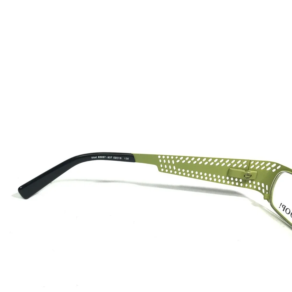 Joop! Eyeglasses Frames MOD.83097-637 Black Green Silver Rectangular 52-16-130